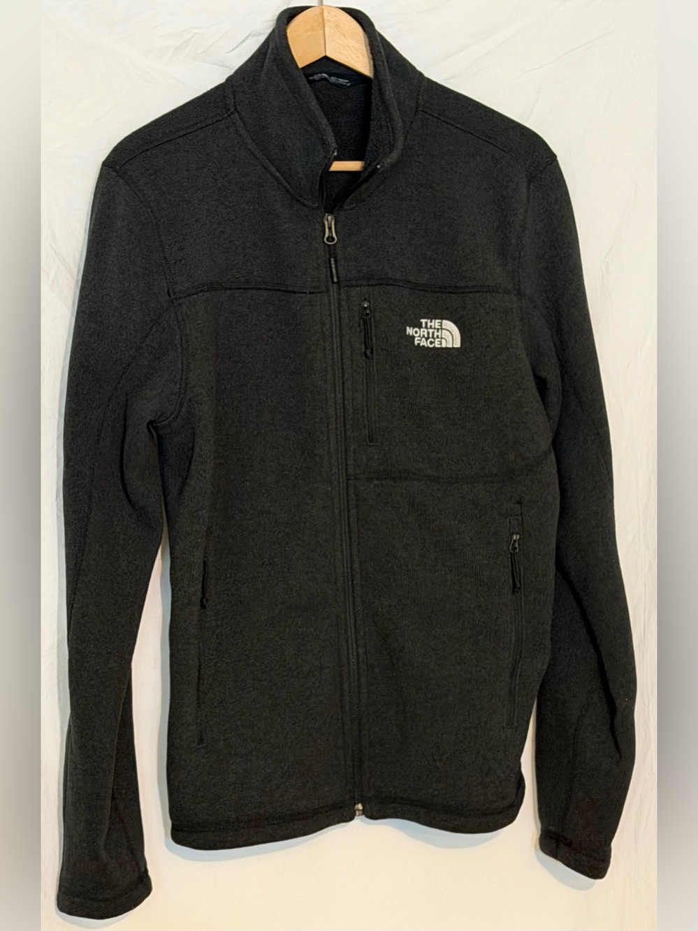 The North Face Sweater Fleece Full Zip Jacket - Charcoal / Black Men’s